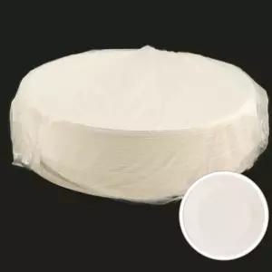 칼라종이접시 100개입 흰색 일회용