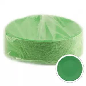 칼라종이접시 100개입 초록 일회용