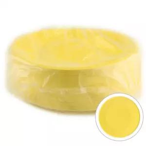 칼라종이접시 100개입 노랑 일회용