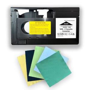 VHSC TO MINI 카세트 어댑터 재생하기 전동 테이프와 호환되지 VHS 컨버터. DV 또는 표준 플레이어에서 (HI8, 위한 VCA115용 8MM 테이프 않음)