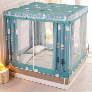 가정용 사각 침대 다용도 커튼 텐트 모기장 난방