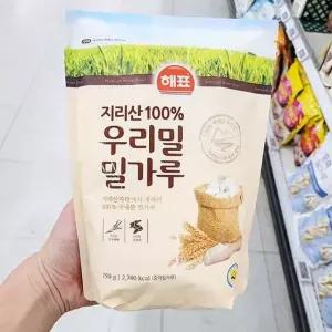 [에이알비티] 해표 지리산 100 우리밀 밀가루 750g  P00371063