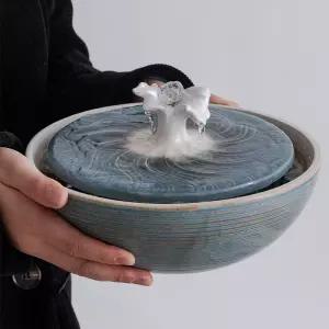 흐르는물 실내분수대 장식품 미니분수대 자연가습 인테리어분수