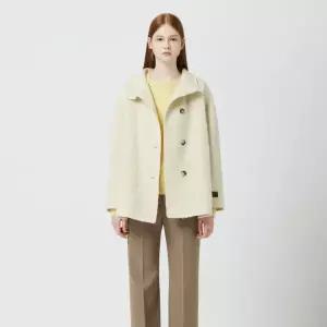 [롯데백화점]씨씨콜렉트 수리알파카 블렌드 하프 코트 C254MSG502