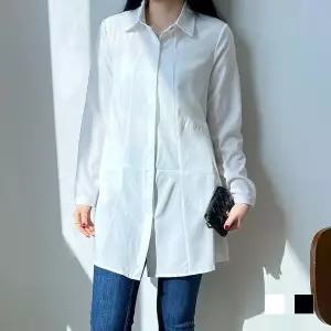 [하프클럽/셀러허브_여성트랜드패션]베르체 A라인 루즈핏 롱셔츠 SD-6289A