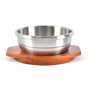 돌솥뚝배기 인덕션 뚝배기 목판 세트 업소용 국밥 14cm