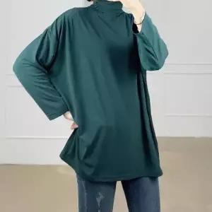 [하프클럽/셀러허브_여성트랜드패션]무지 기모 롱 폴라 긴팔 빅사이즈 티셔