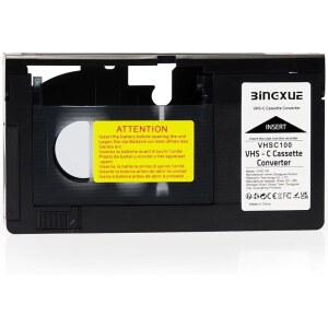 BINGXUE 전동 카세트 VCR TO VHSC VHS, 12MM 어댑터, SVHS 비디오 플레이어 호환 플레이어, VHS에서 가능, 및 변환에 디지털 이상적