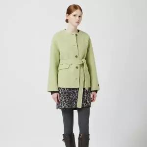 [롯데백화점]씨씨콜렉트 칼라리스 벨티드 핸드메이드 숏 코트 C254MSG505