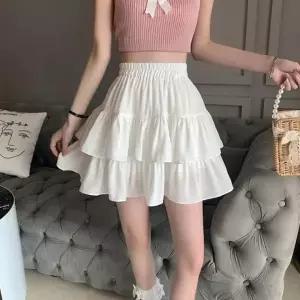 여자 숏 캉캉치마 A라인 스커트 미니스커트 봄 여름 봄치마 스커트 하의 속바지 여성 캉캉