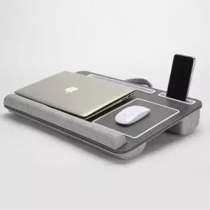 다목적 노트북 책상 다리 테이블 디자인 더블 그루브 안티 슬립 바 임베디드 마우스 패드 소파 침실