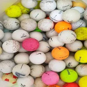 중고 행사 연습장골프공,골프연습볼, 골프컬러볼 400개.