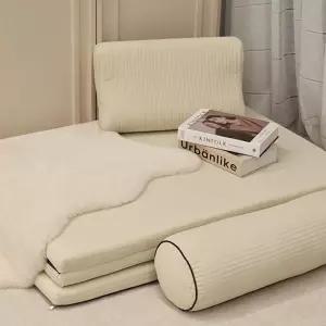 마이크로화이바 누빔 3단 접이식 매트리스 싱글