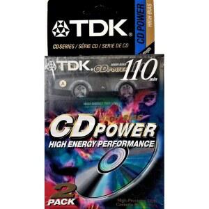 CD POWER CASSETTE, 2PK 오디오 110 바이어스 카세트 테이프 하이