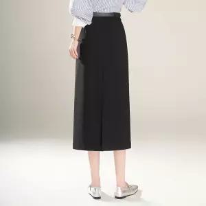 손오공 스커트 여자 미디엄 데일리룩 블레이저 H라인 트임 일자 힙업 원턱 봄여름 KUK1