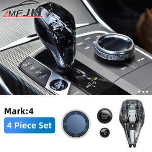 크리스탈 시프트 노브 기어 핸들 4 개 세트, BMW G01 G02 G08 G05 G06 G16 G29 용, 자동차 액세서리
