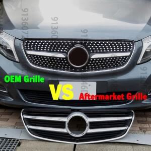 업그레이드 전면 흡입구 범퍼 그릴 GT 다이아몬드 페이스 리프트 메르세데스 W447 벤츠 V Vito 2015 튜닝