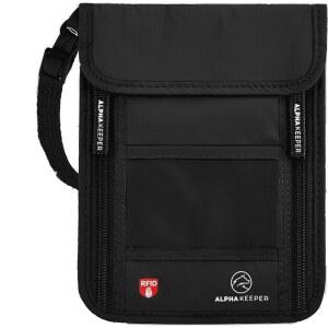 목 지갑 여권 소지자 및 서류용 여행용 파우치 여행 여성용