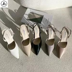 [애슬릿] 스틸레토 슬링백 하이힐 구두 9cm