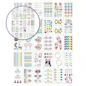 쌍문상회 귀여운 미니 타투스티커 30종 축제 판박이 체육대회