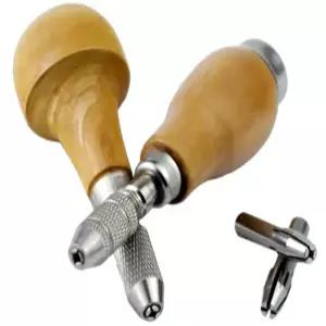 핸들이있는 핀 바이스 구리 클립 그레이버 유형 척 골드 실버 가공 보석 만들기 도구 용 단일 엔드 노즐