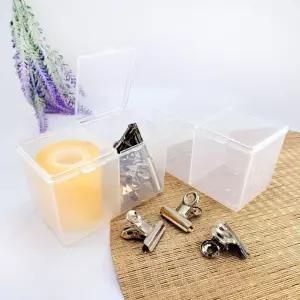 듀얼 면봉통 화장솜통 소품 다용도 화장솜 악세사리 케이스 투명 면봉 정리함 보관함 인기템 프리미엄