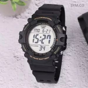 [카시오] AE-1500WHX-1A 군인 전자 아웃도어 롱밴드 남자 우레탄시계 d1