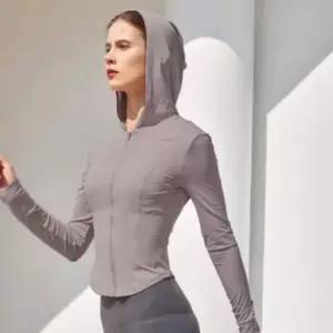 슬림핏 후드집업 여성 가볍운 쿨링 운동복 긴팔 자켓 슬림핏후드집업