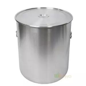 급식소물통 스텐 위생통 식깡 38호 10갈론 고급스텐재질 38L 업소용 스테인리스 수거통