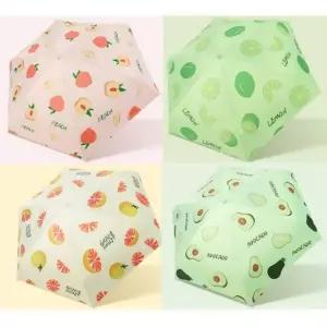 과일 포인트 미니 우산 암막 양산 겸용 접이식 우산