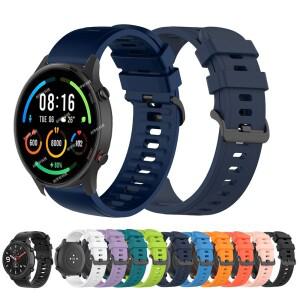 Xiaomi mi Watch Color 2 용 22mm 실리콘 시계 스트랩 S1 Active/Mi Sports Correa 스포츠 밴드