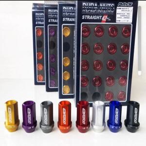 RAYS 자동차 수정 경량 도난 방지 너트 7075 보안 휠 설치를 위한 항공 우주 알루미늄 합금 20PCS