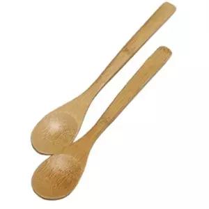 [셀러에이드]숟가락 티 2개 롱티스푼 고급 대나무 수저 식기