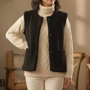 여자 겨울조끼 무스탕 베스트 자켓 (42221555A)