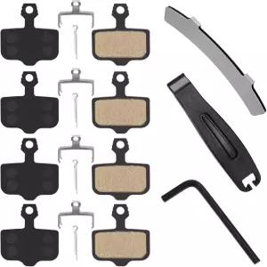 4쌍의 자전거 디스크 브레이크 패드 스램 패드에 호환 가능 Avid Elixir E1 E5 E7 ER CR XO XX DB1 DB3 DB5