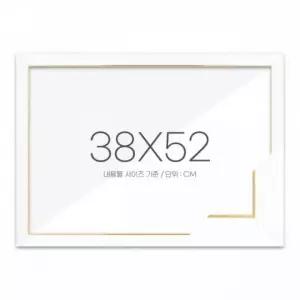 고급형 엣지화이트 슬림 38x52 퍼즐액자