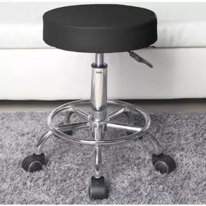 [셀러에이드]간이 의자 미용실 쿠션 원형 스툴의자 보조 조절 진찰 보조의자스툴