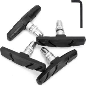 GPMTER 2쌍 자전거 브레이크 패드 세트 육각 너트와 심이 장착된 크루저 MTB 산악 범용 V-브레이크 블록용