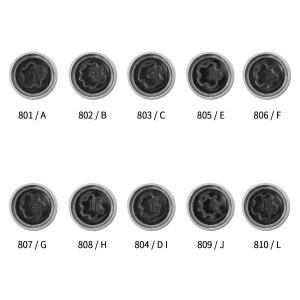 도난 방지 나사 소켓 렌치 도구 보안 마스터 잠금 휠 너트 키 809  J 17mm 교체 아우디 호환 A6 A3 A4 A5