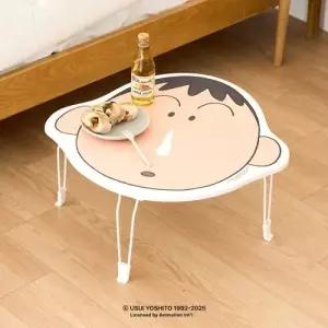 ( )캐릭터 얼굴 접이식 테이블 좌식 책상 자취방 밥상 아이들 공부상 미니 탁자