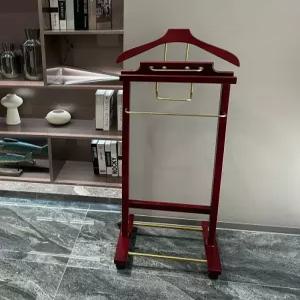 정장 옷걸이 호텔 원목행거 수트 코트 빈티지 스탠드 나무 럭셔리 신발수납