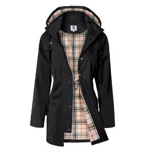 사피로즈 여성 재킷 롱 바람막이 후드 레인코트 레인 아웃도어