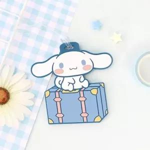 ( )캐리어 러기지 택 여행 가방 네임택 캐릭터풍 디자인 수하물 식별 태그 여행용 소품