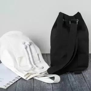 버킷 슬링백 남녀공용 여행용 패브릭 캐주얼 크로스백 여행가방