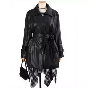 쉬즈나인 타로 벨티드 레더 하프코트