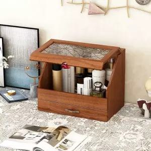 원목 정리대 나무상자 박스 다용도 보관 화장품 인테리어 소품 우드 함 수납 거실