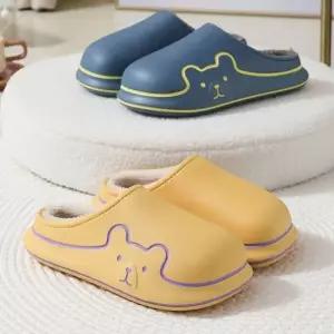 심플베어 EVA 경량 털슬리퍼 털실내화 겨울 남성 여성 사무실슬리퍼 털신 방한화