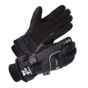 SKYDEER 100% 방수 및 프리미엄 디어스킨 스웨이드 가죽 스키 장갑, 150G 3M 얇은 안감, 극도로 추운 날씨