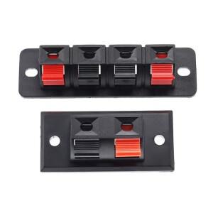 24 위치 커넥터 터미널 푸시인 잭 스프링 스피커 호환 부하 오디오 케이블 플라스틱 브레드보드 클립 E4