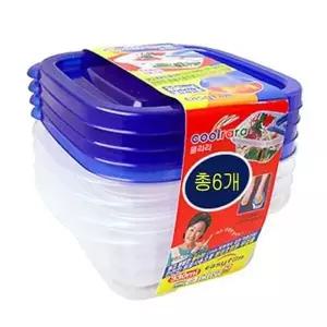 [셀러에이드]반찬통 정사각1호 쿨라라 330ml 주방용품 - 6P
